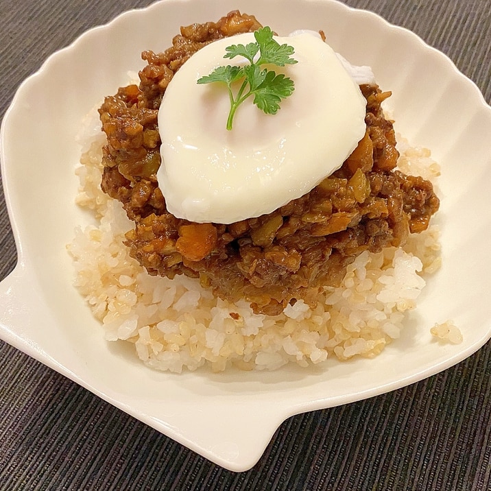 グルテンフリー、粉末ルーでキーマカレー